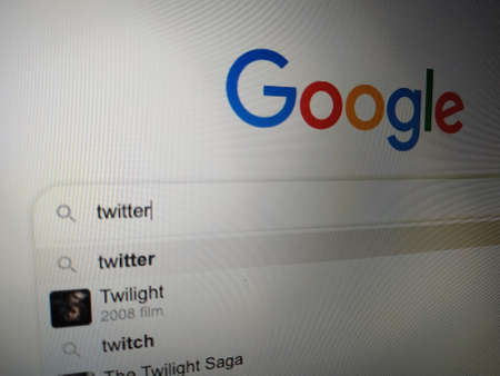Ranchi, Jharkhand,India, Jul 31,2020. Social media are most popular tool searching in Google.のeditorial素材
