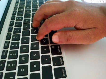 keyboard and touchpad. This photo is taken by vishal singhのeditorial素材