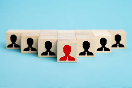 Human resource management and recruitment business concept, building a strong team, human resource management and management concept.の写真素材