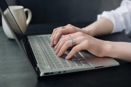 Versatile Woman Balancing Business and Learning. Working from Home, Freelancing, Online Marketing,...