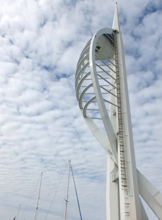 Spinnaker Tower, Portsmouth, Englandのeditorial素材