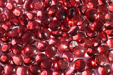 Red Glass Stones Backgroundの写真素材