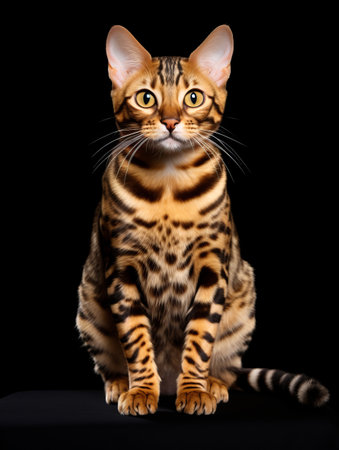 bengal cat portraitの素材