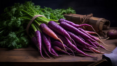 bunch of purple carrotsの素材