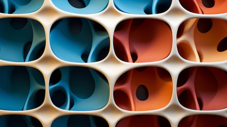 blue and red abstract backgroundの素材