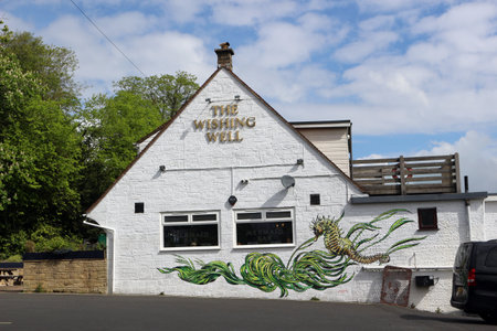 The Wishing Well pub, Pondwell, Isle of Wight, England - May 11 2023のeditorial素材