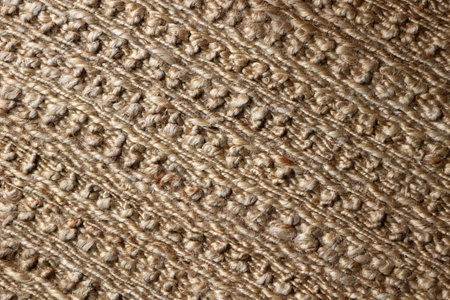 close up of a textured brown carpet