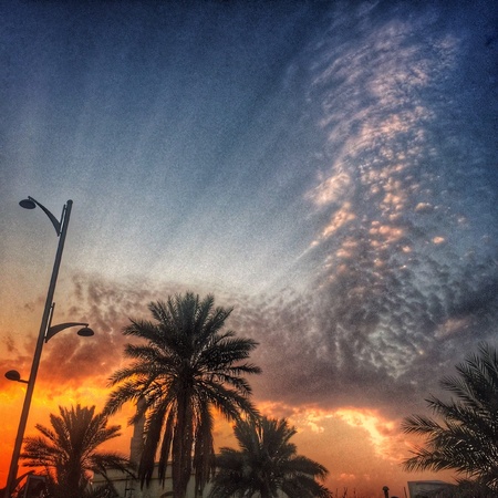 Evening twilight skyの素材