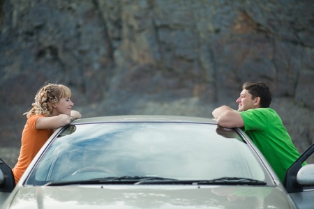 people at the car on her voyages around the world