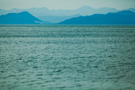 ocean near Avacha Bay summer dayの写真素材