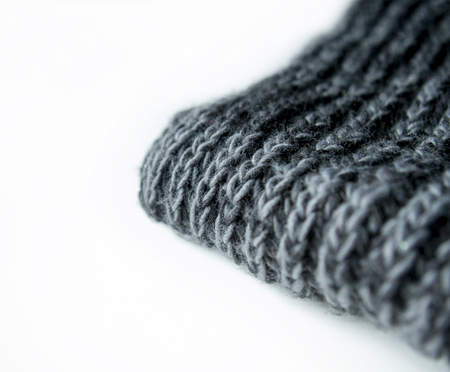 wool yarn on a white background closeup