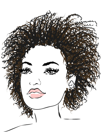 Portrait of a beautiful girlのイラスト素材