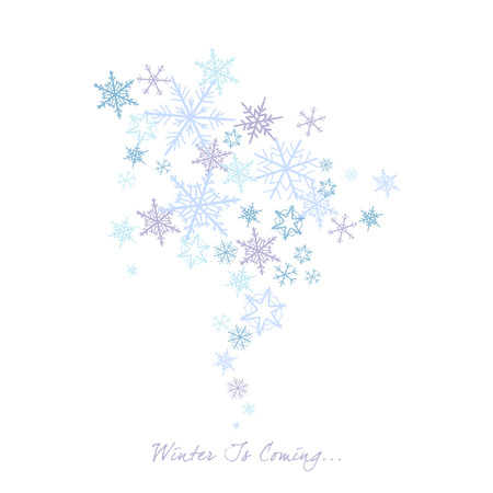Vector illustration abstract Christmas Background. Winter Is Coming.のイラスト素材