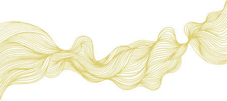 Abstract vector pattern. Waves drawn by a line. Wavy prints.のイラスト素材