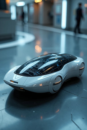 Frankfurt international motor show (IAA) in Frankfurt, Germany.の素材