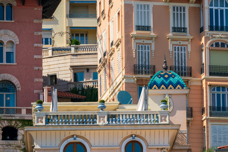 Architecture of Nice, Cote d'Azur, Franceのeditorial素材