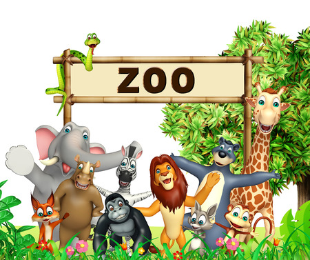 3d rendered illustration of wild animalの写真素材