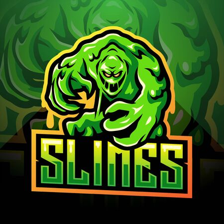 The slimes esport mascot logoのイラスト素材