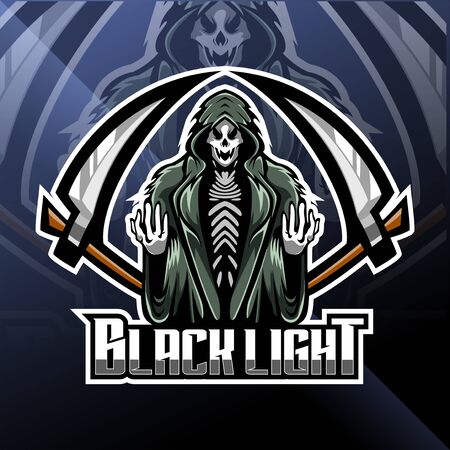 Skull reaper  mascot designのイラスト素材