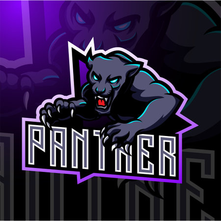 Panther sport mascot  badgeのイラスト素材
