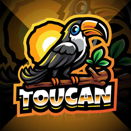 Taucan esport mascot logo designのイラスト素材