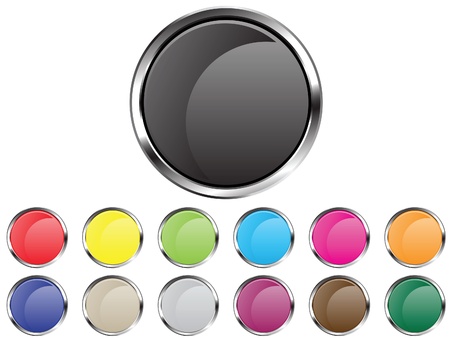 Vector button circlesのイラスト素材