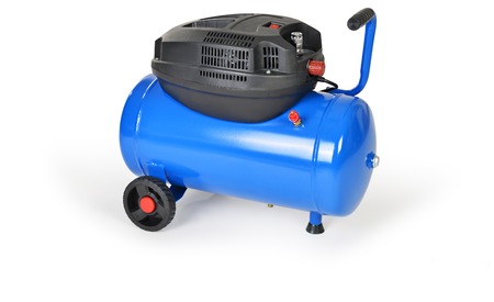 New air compressor on a white background.の写真素材