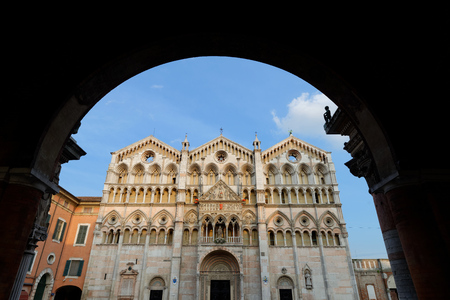 Italy Ferrara St George cathedralの写真素材
