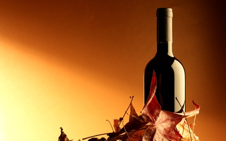 wine red bottleの写真素材