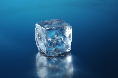 cubes of ice close upの写真素材