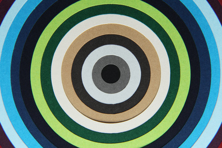 background texture of colored paper into circlesの写真素材