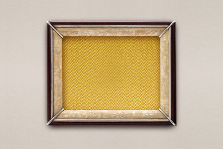 old frame on a colored backgroundの写真素材