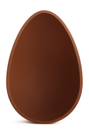 chocolate Easter eggs on white backgroundの写真素材