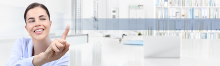 Business office work concept, vector illustration.の写真素材
