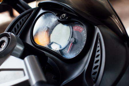 Dashboard Trike or tricycle vehicle Spyder.の写真素材