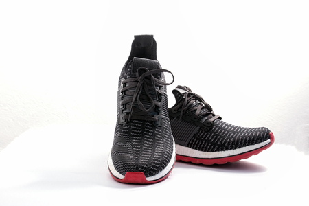 Sports shoes on a white background.の写真素材
