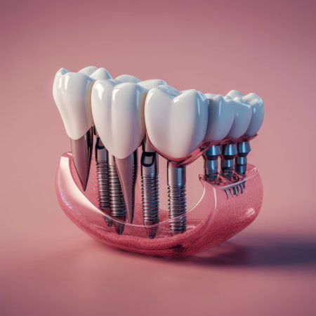Dental implants,Modern dental implants,AI generated.の素材