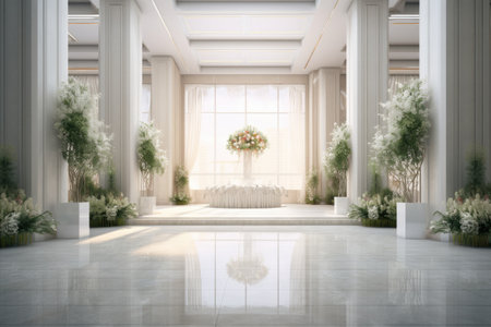 Beautiful backdrop for a Wedding, Prom or special event created.の素材