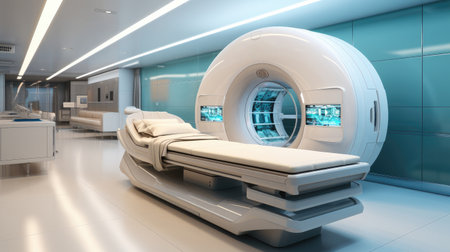 CT Scan Machine, CT (Computed tomography) scanner in hospital laboratory. Health care, medical technology.の素材