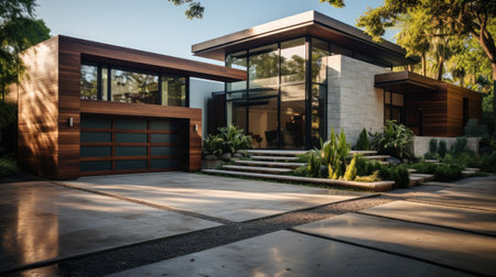 Beautiful contemporary house, Luxury house.の素材
