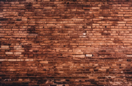 Vintage Red brick wall background.の素材