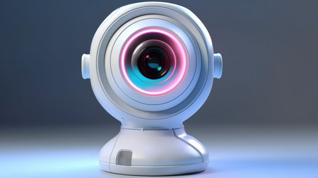 Security CCTV camera or surveillance system, operating inside the buildingの素材