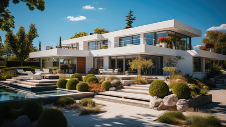 Luxury Modern House.の素材