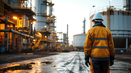 A quality control engineer for oil products. Generative AI.の素材