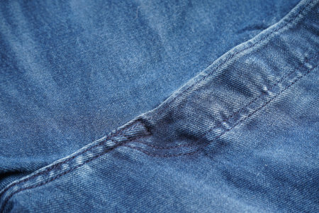 Denim pattern, blue jeans background. Classic jeans texture