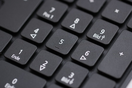 Keyboard with numbersの写真素材