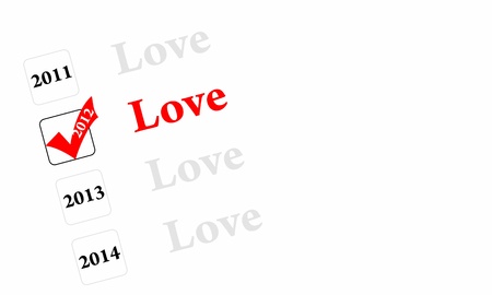Love 2012の写真素材