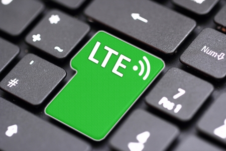 lte on a keyの写真素材