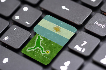 brazil 2014 on a key の写真素材