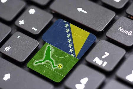 brazil 2014 on a key の写真素材